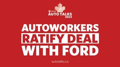Unifor Unifor members ratify collective agreement with Ford Moto
