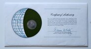 Rwanda Coin Stamped Envelope Franklin Mint with C.O.A Back