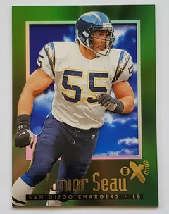 Junior Seau Skybox 1997 EX 2000 Card #58