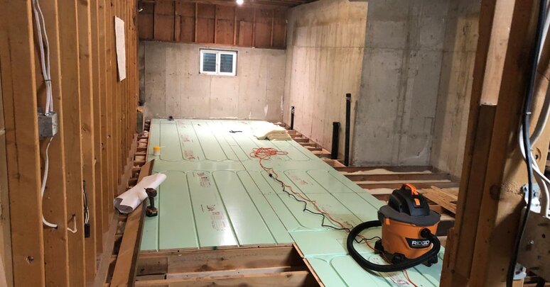Illustration of Radiant Floor Heating Panels