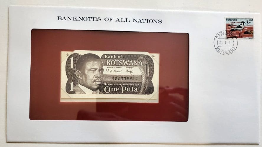 Banknotes of The Nations Botswana 1 Pula