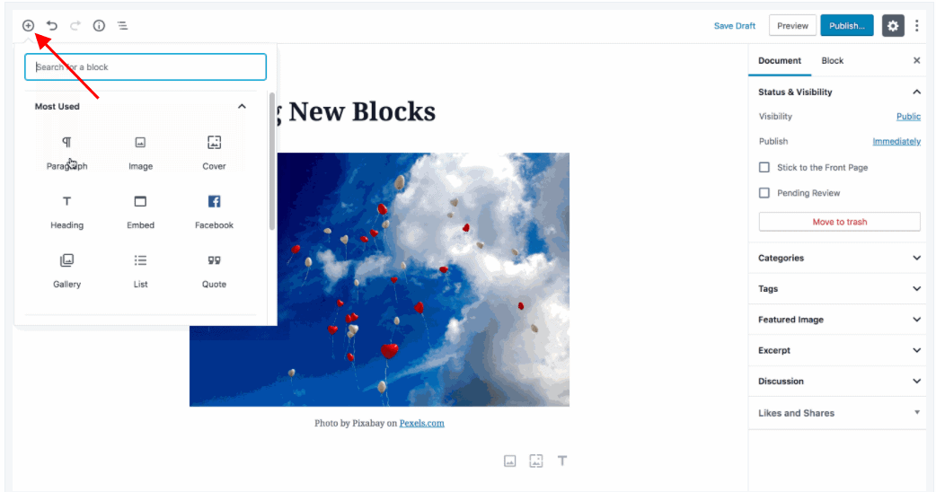 Website Block Editor