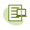 Icone Conversion de document avec OCR