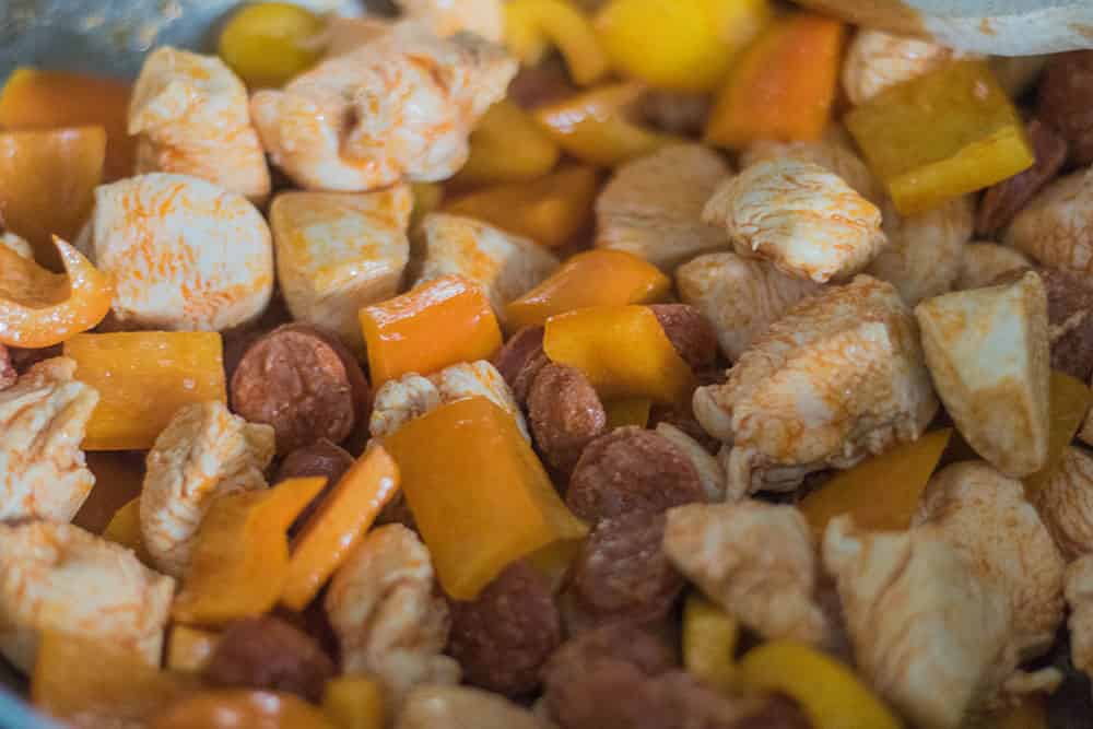 CHicken with chorizo and yellow pepper | amateurchef.co.uk
