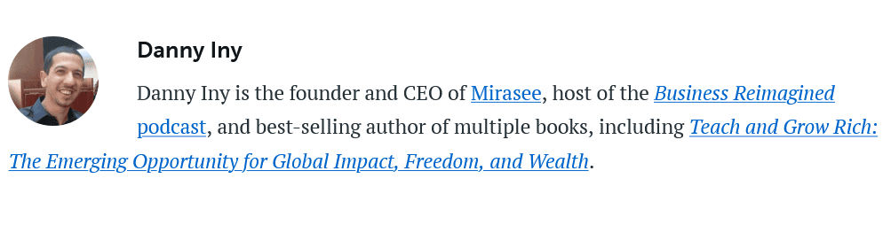 Author BioCopyblogger