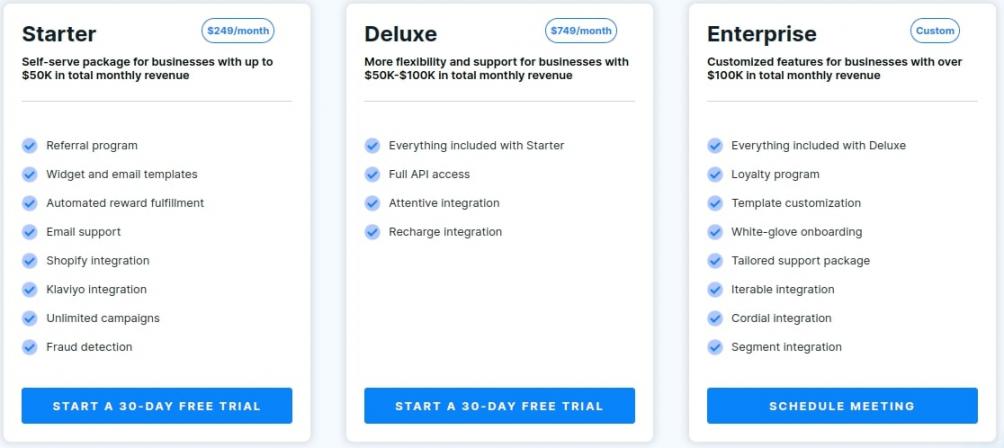 Friendbuy pricing