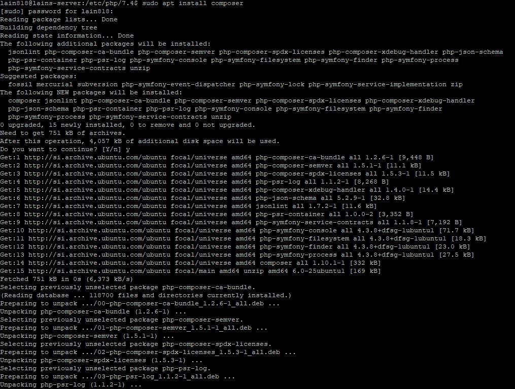 17. installing Composer on Ubuntu