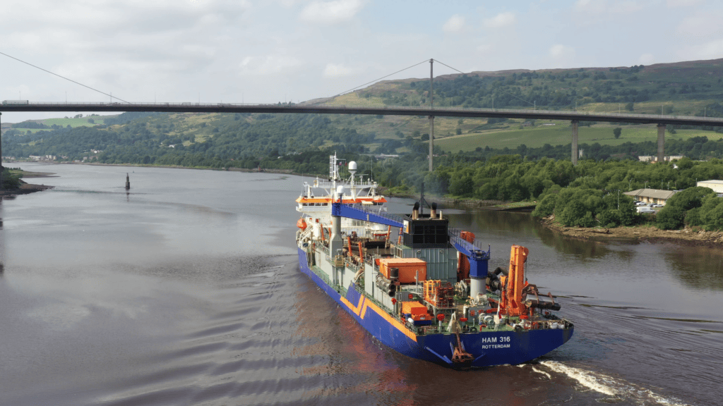 Image taken from Digital Video produced for Van Oord