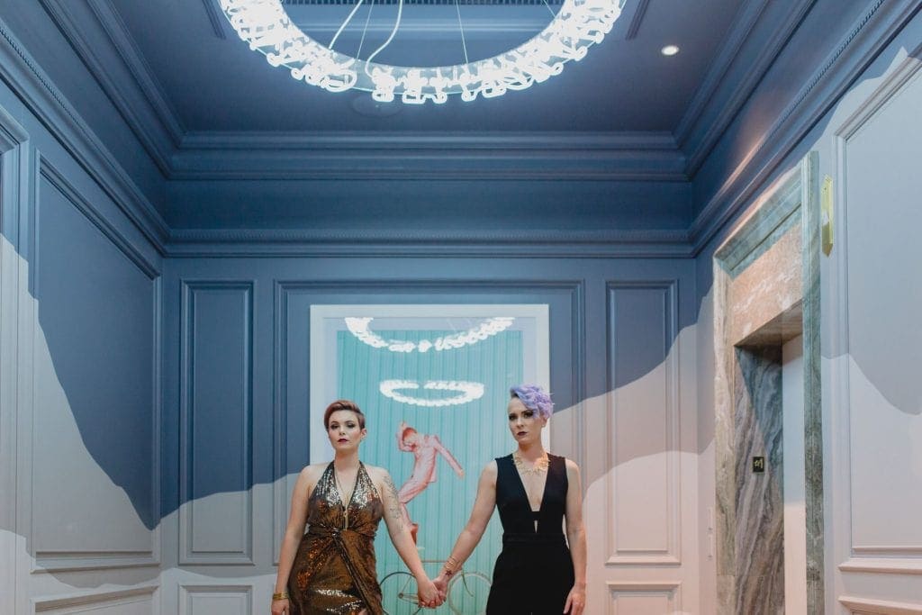 alternative edgy 80's inspired wedding downtown Phoenix