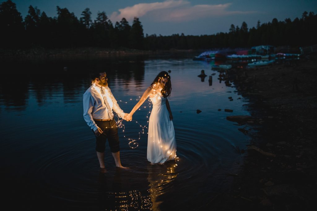 Woods Canyon Lake elopement