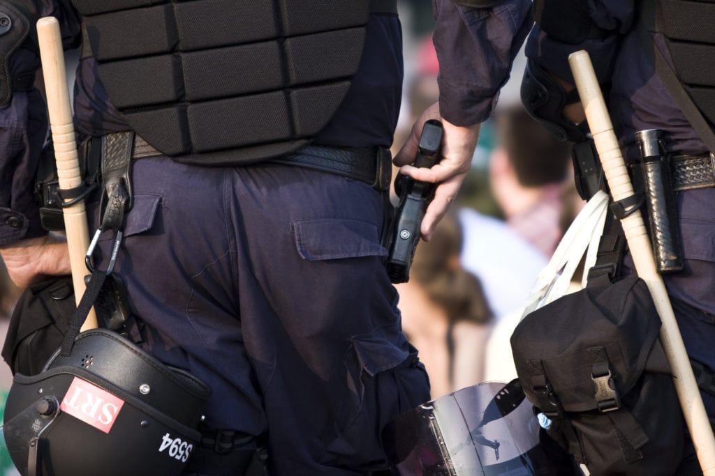 Police with OWB holster