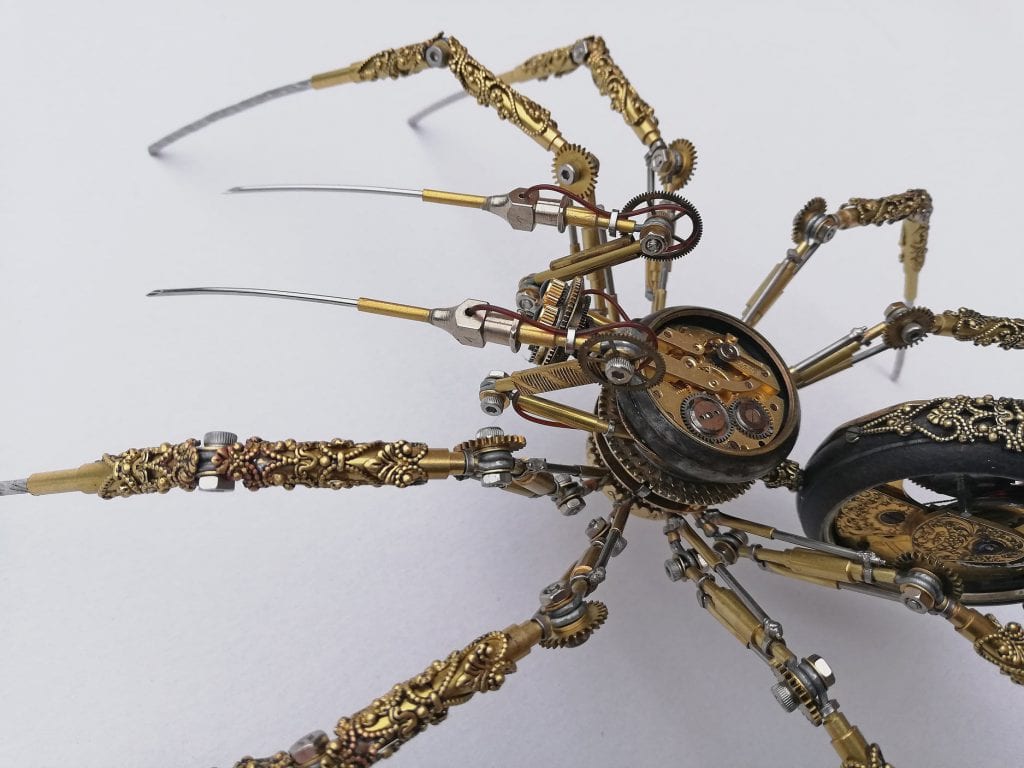 Amazing Steampunk Spider by Peter Szucsy