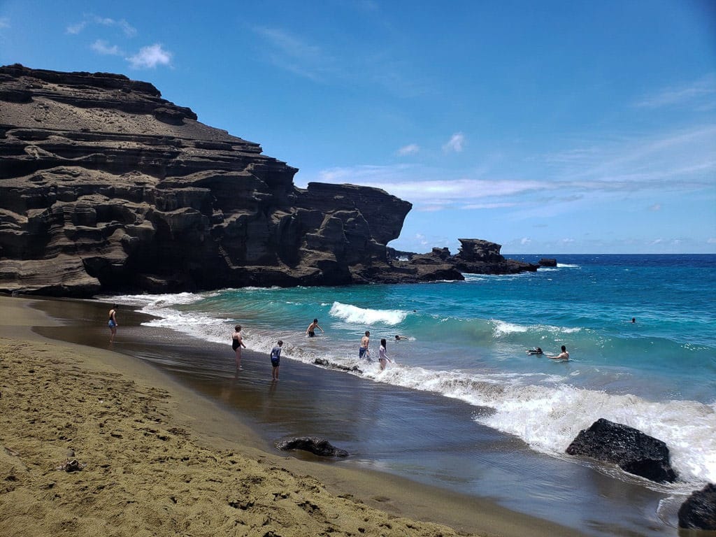 Papakolea Green Sand Beach Big Island Hawaii