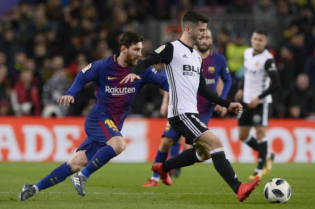 Could Gaya be lining up alongside Lionel Messi at Barcelona next season? (Photo by Josep Lago/AFP/Getty Images)
