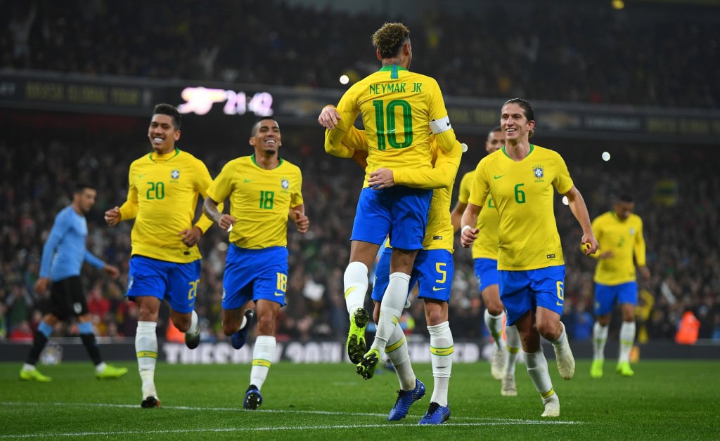 Brazil continued their winning run against Uruguay. (Photo by Mike Hewitt/Getty Images)