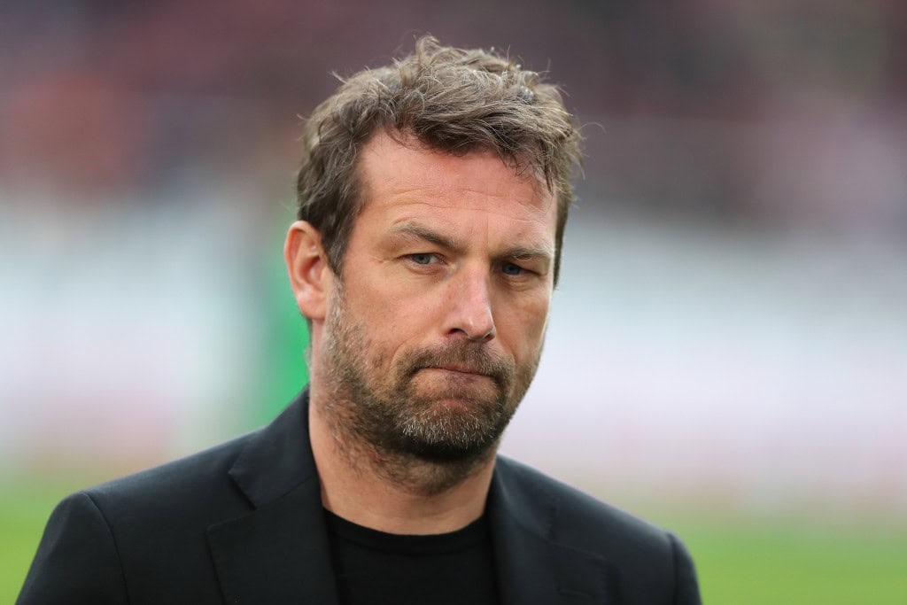 STUTTGART, GERMANY - MARCH 03: Head coach Markus Weinzierl of VfB Stuttgart looks on prior to the Bundesliga match between VfB Stuttgart and Hannover 96 at Mercedes-Benz Arena on March 3, 2019 in Stuttgart, Germany. (Photo by Christian Kaspar-Bartke/Bongarts/Getty Images)