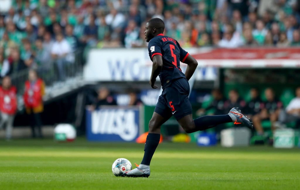 Manchester United and Arsenal are running hot on the heels of Upamecano. (Photo by Martin Rose/Bongarts/Getty Images)