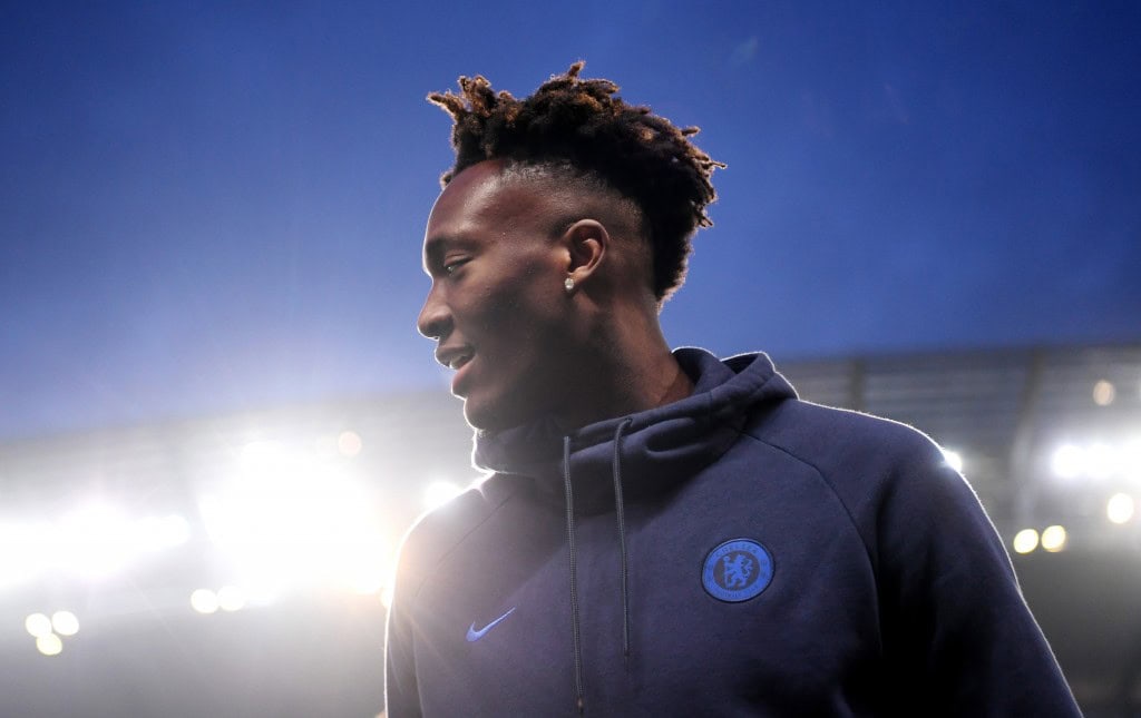 MANCHESTER, ENGLAND - NOVEMBER 23: Tammy Abraham of Chelsea looks on prior to the Premier League match between Manchester City and Chelsea FC at Etihad Stadium on November 23, 2019 in Manchester, United Kingdom. (Photo by Laurence Griffiths/Getty Images)