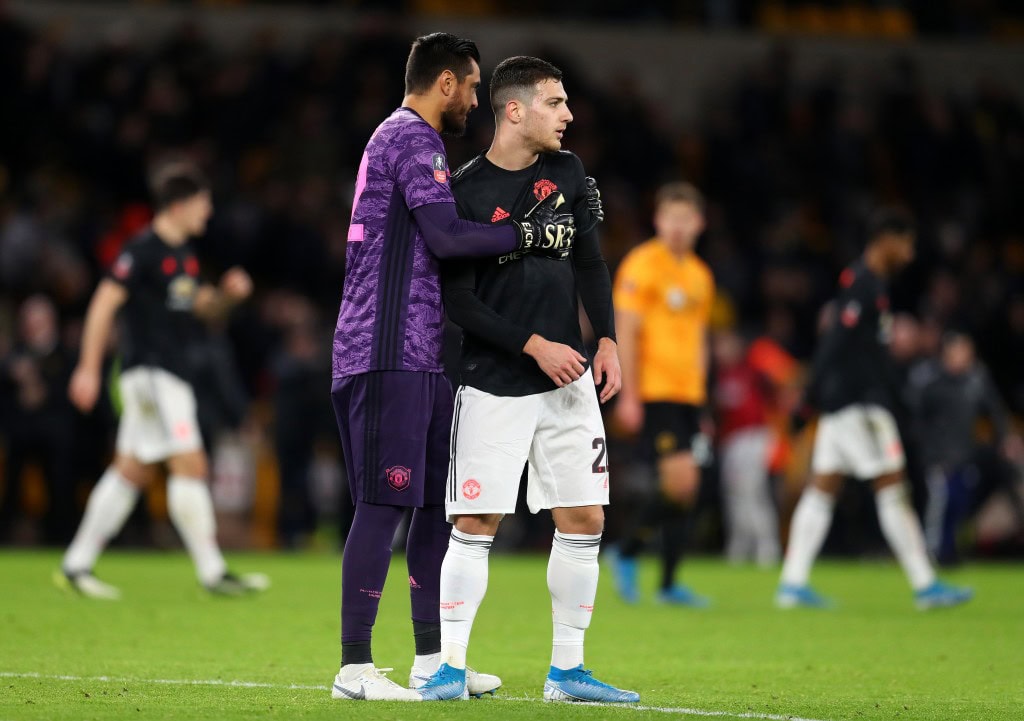 Sergio Romero and Diogo Dalot are set to return to the starting lineup. (Photo by Catherine Ivill/Getty Images)