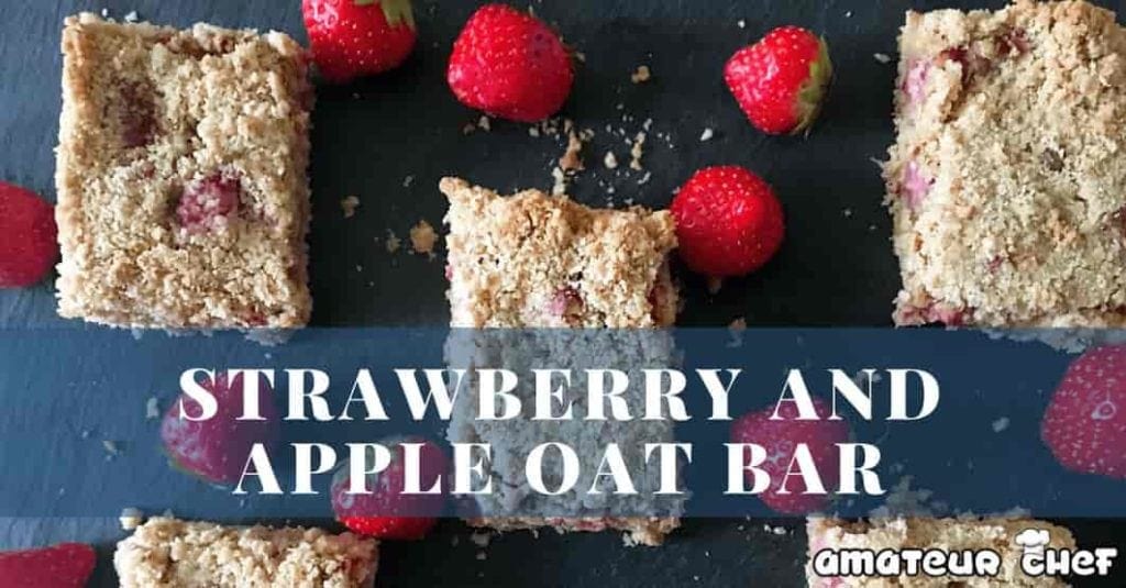 Strawberry and Apple Oat Bar Feature Image | AmateurChef.co.uk