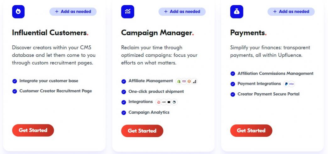Upfluence pricing