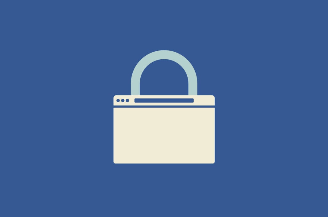 Browser web search con lucchetto