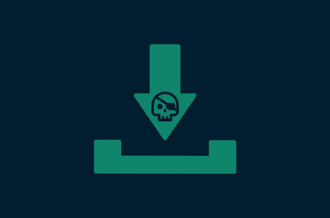 Download symbol with a skull wearing an eye patch.