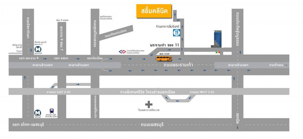 แผนที่สอิ้มคลินิคให้บริการ กัวซา