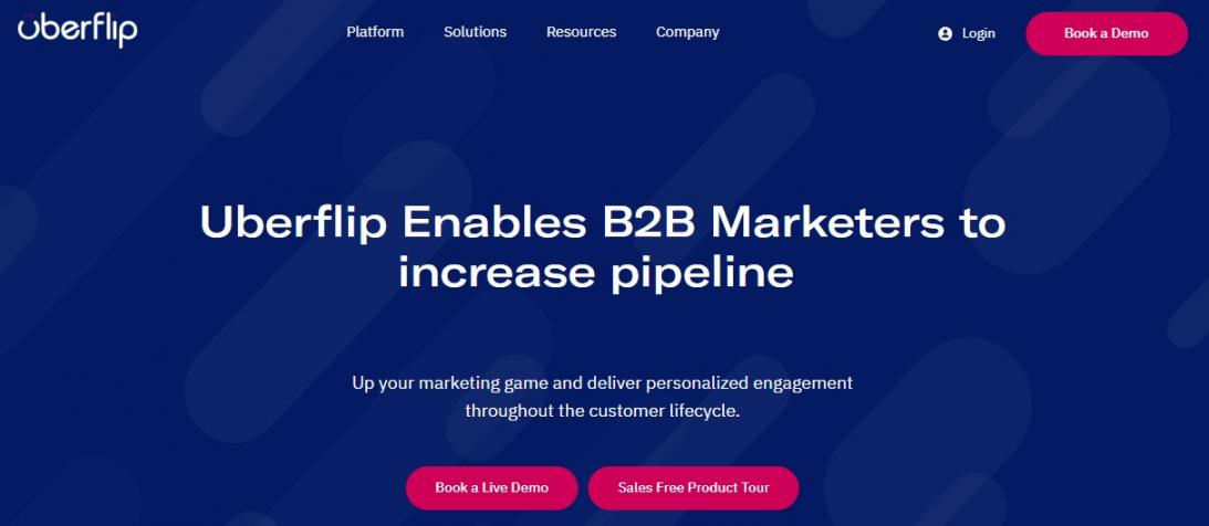 Uberflip homepage