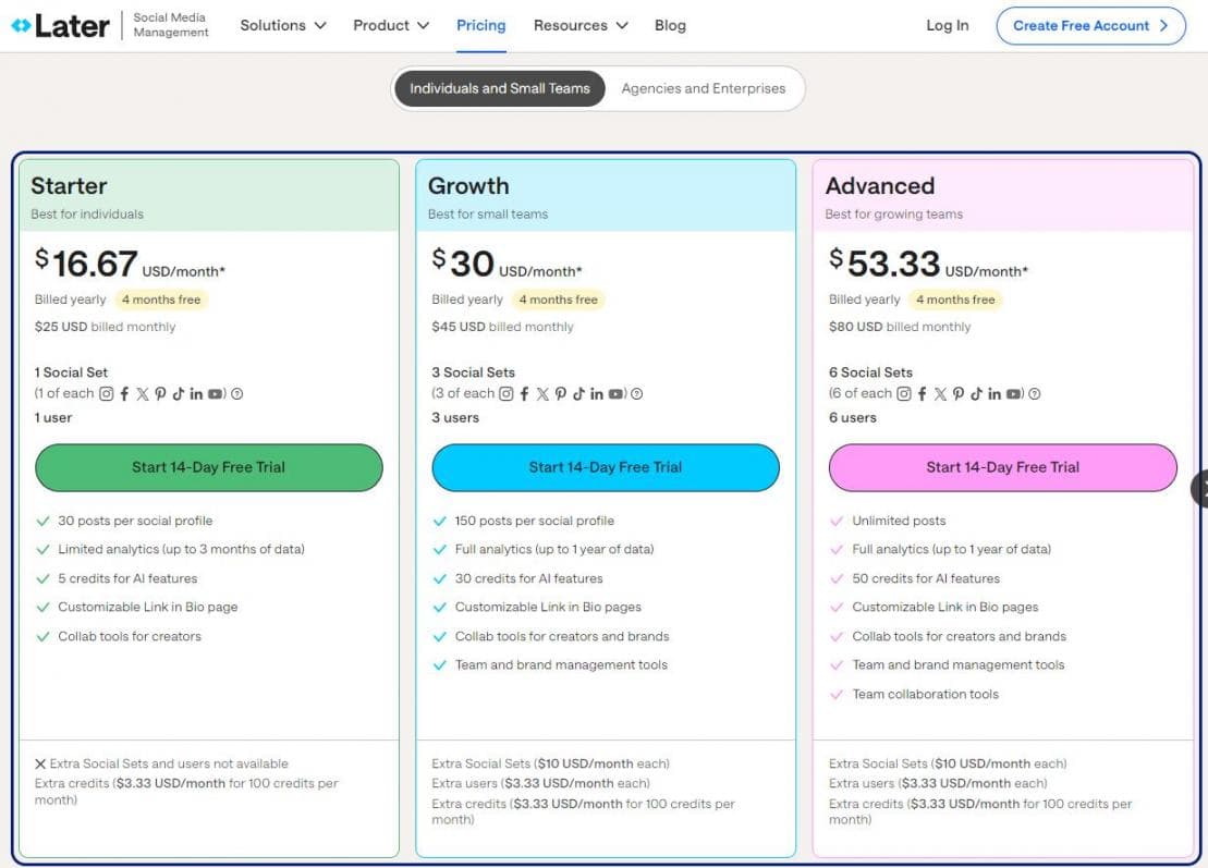 Later pricing 1