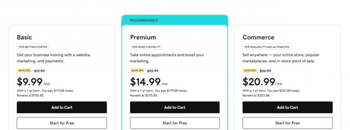 GoDaddy pricing