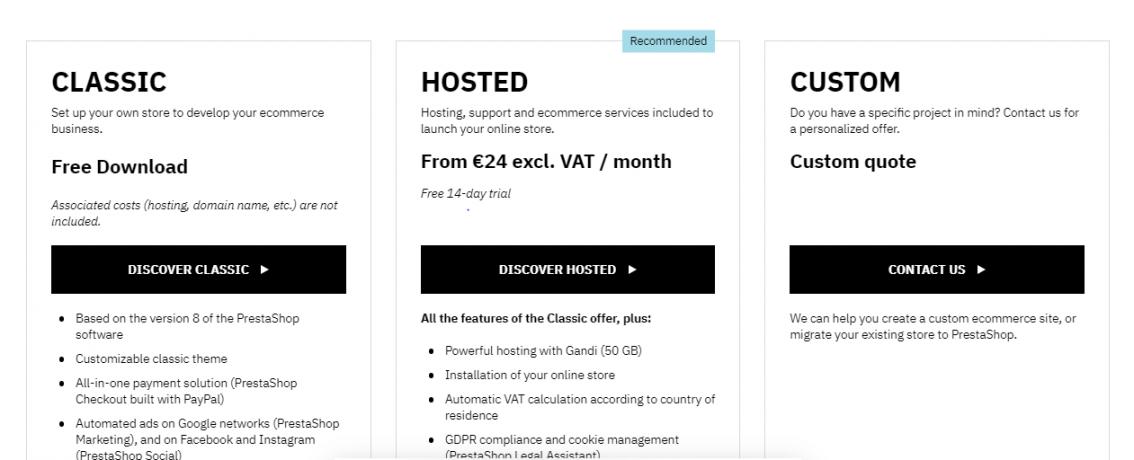 PrestaShop Pricing