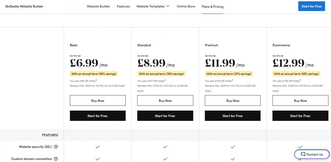 godaddy webiste builder