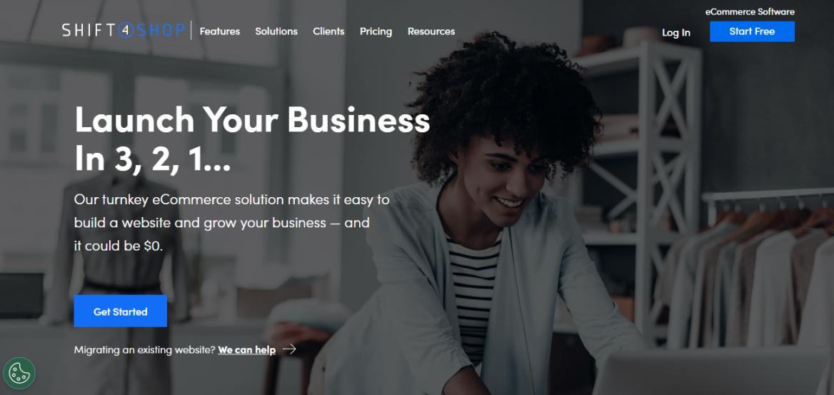 Shift4Shop homepage