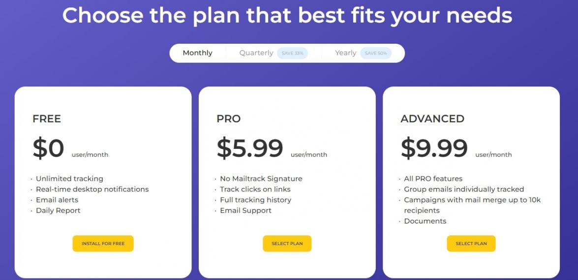Mailsuite - Pricing