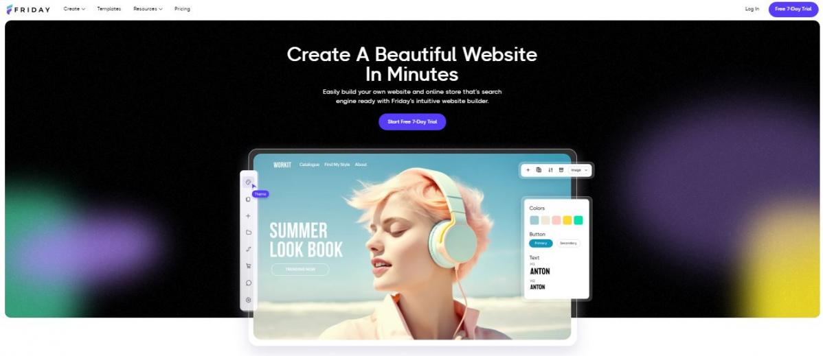 Friday home page