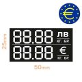Етикети за цени в ЛВ и ЕВРО за еврозоната