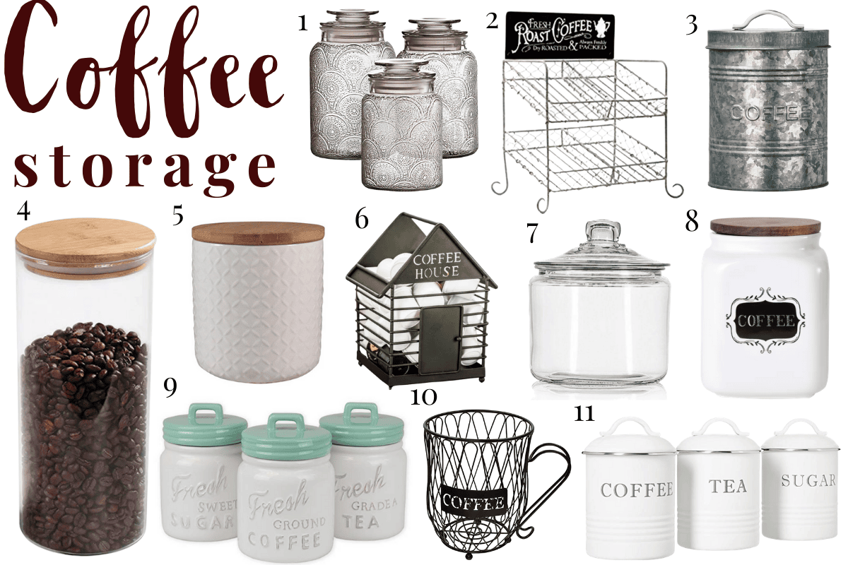 Coffee storage options for your coffee station