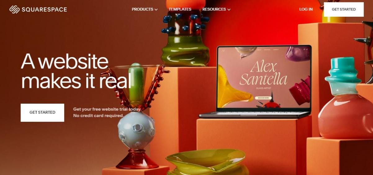 squarespace home page