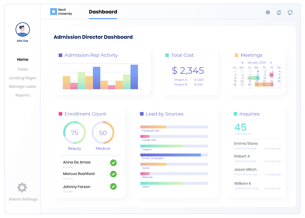 Admissions Officer Dashboard