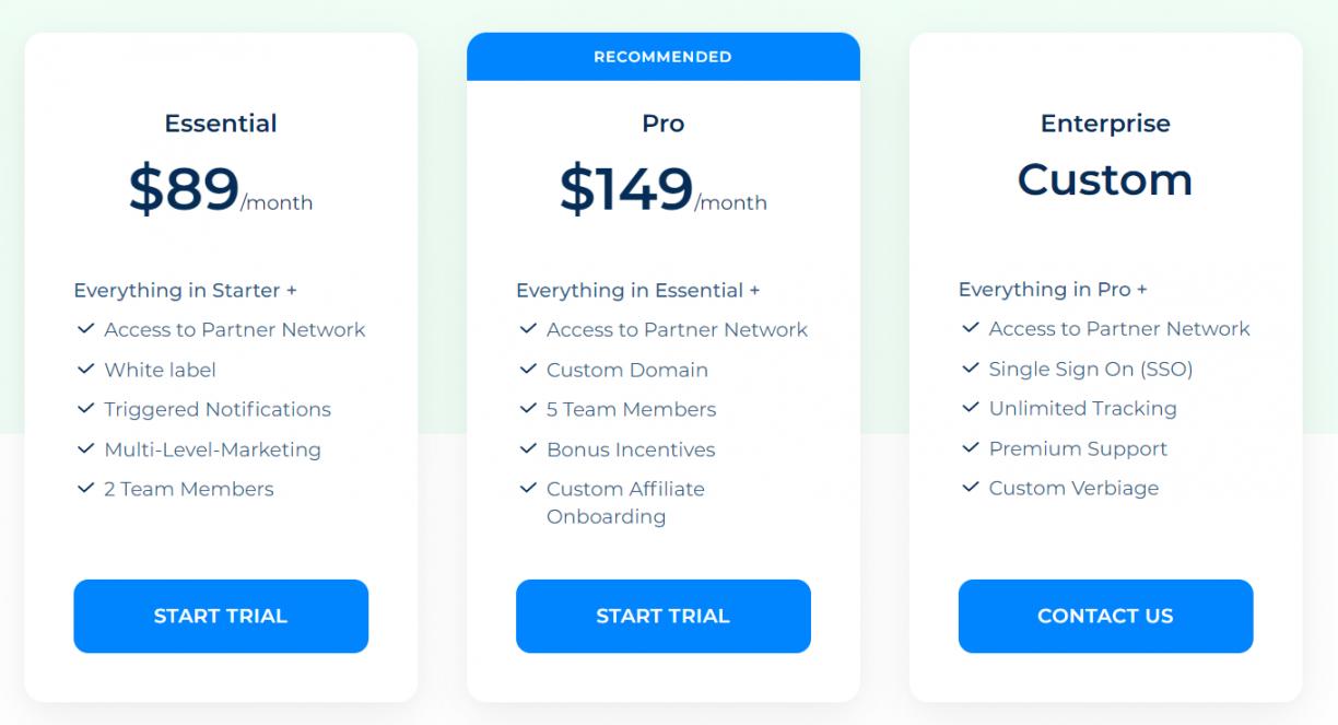 Tapfiliate pricing