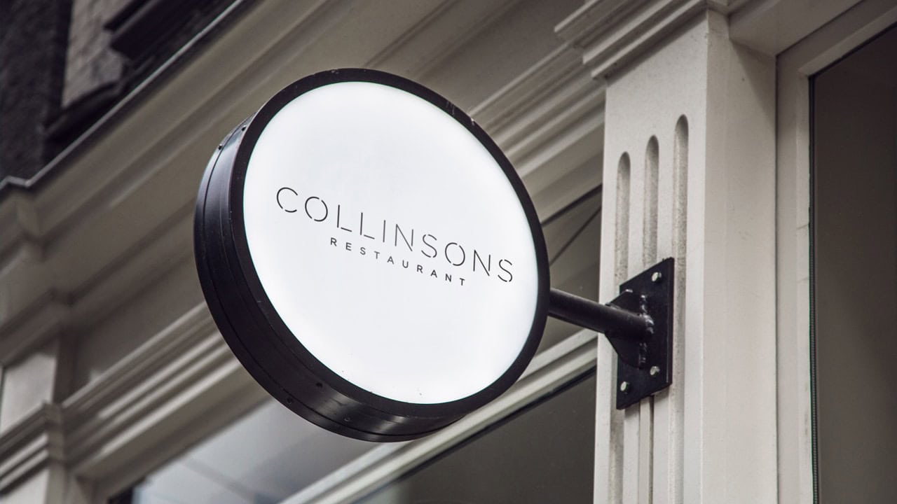 Collinsons Restaurant - Signage Design