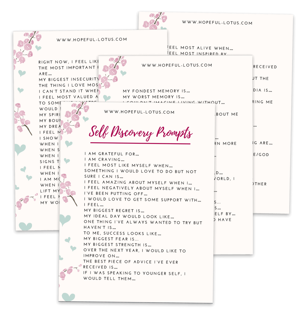 journal prompts for self discovery PDF