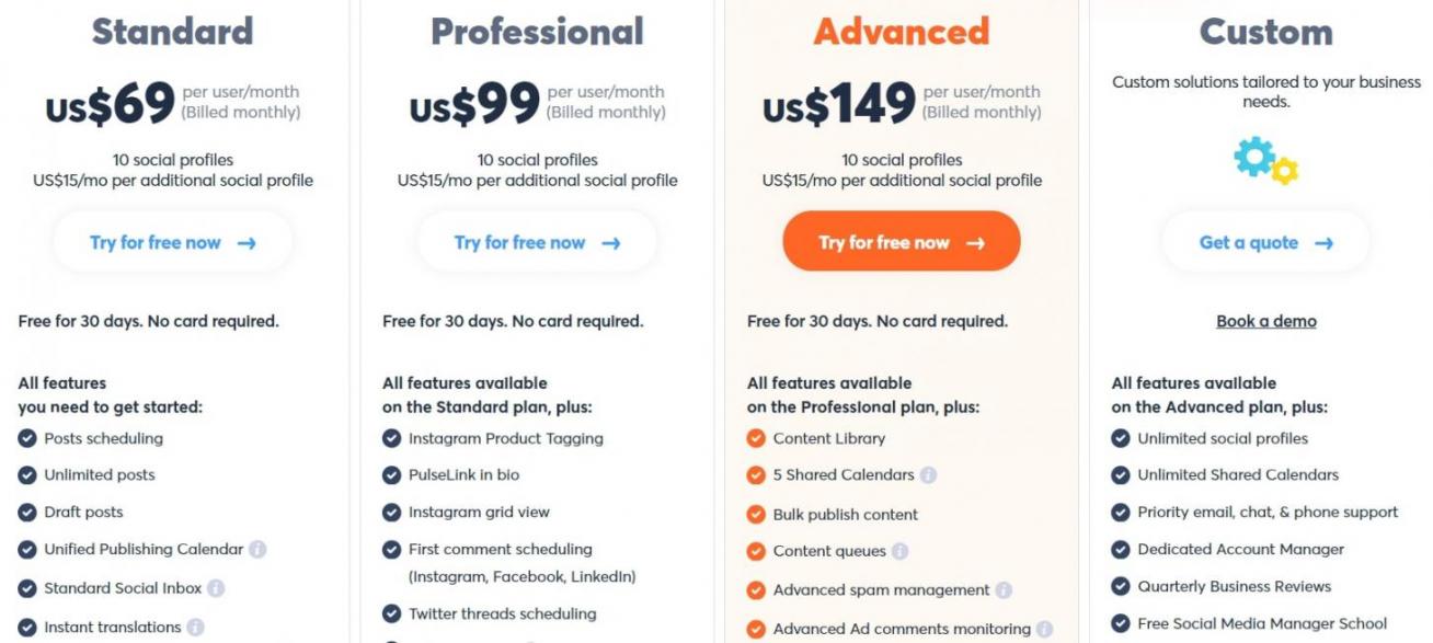 Agorapulse pricing