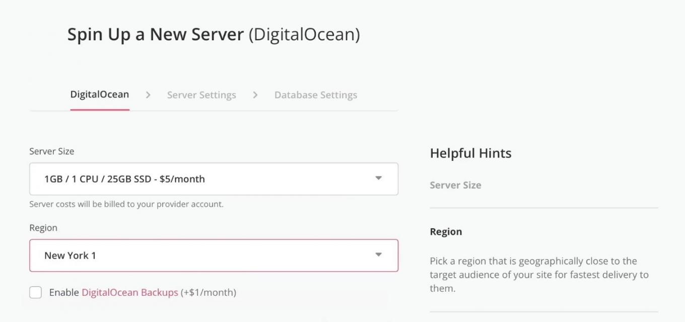 SpinupWP Offers Provisions for Your New Server