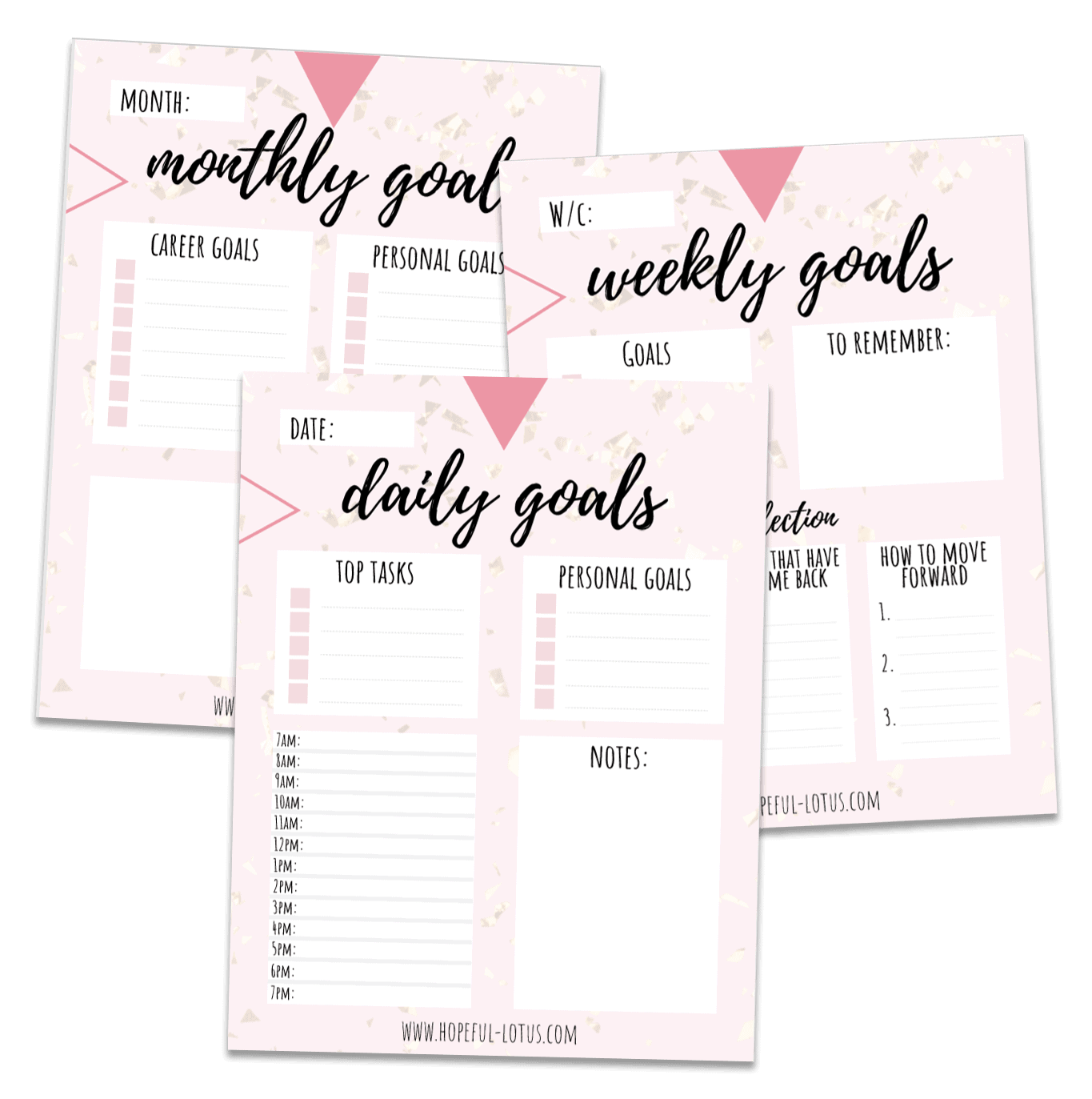goal planner freebie stack free printable goal planner