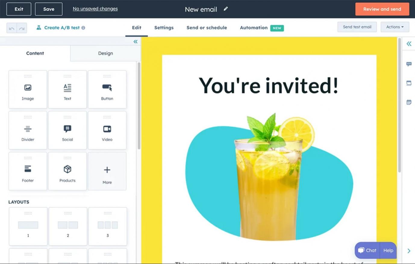 HubSpot newsletter setup