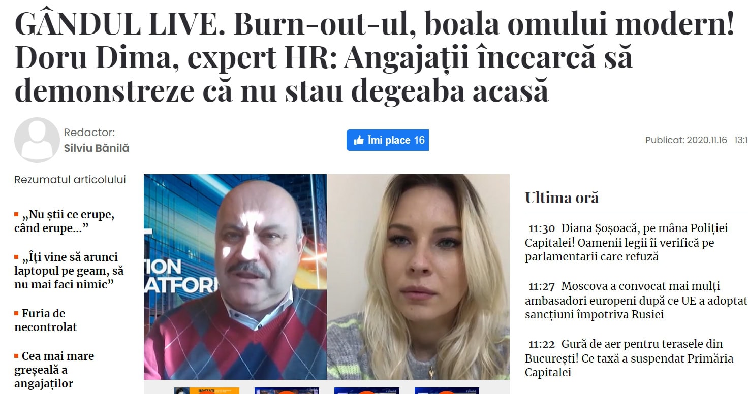 burnout blog Doru Dima