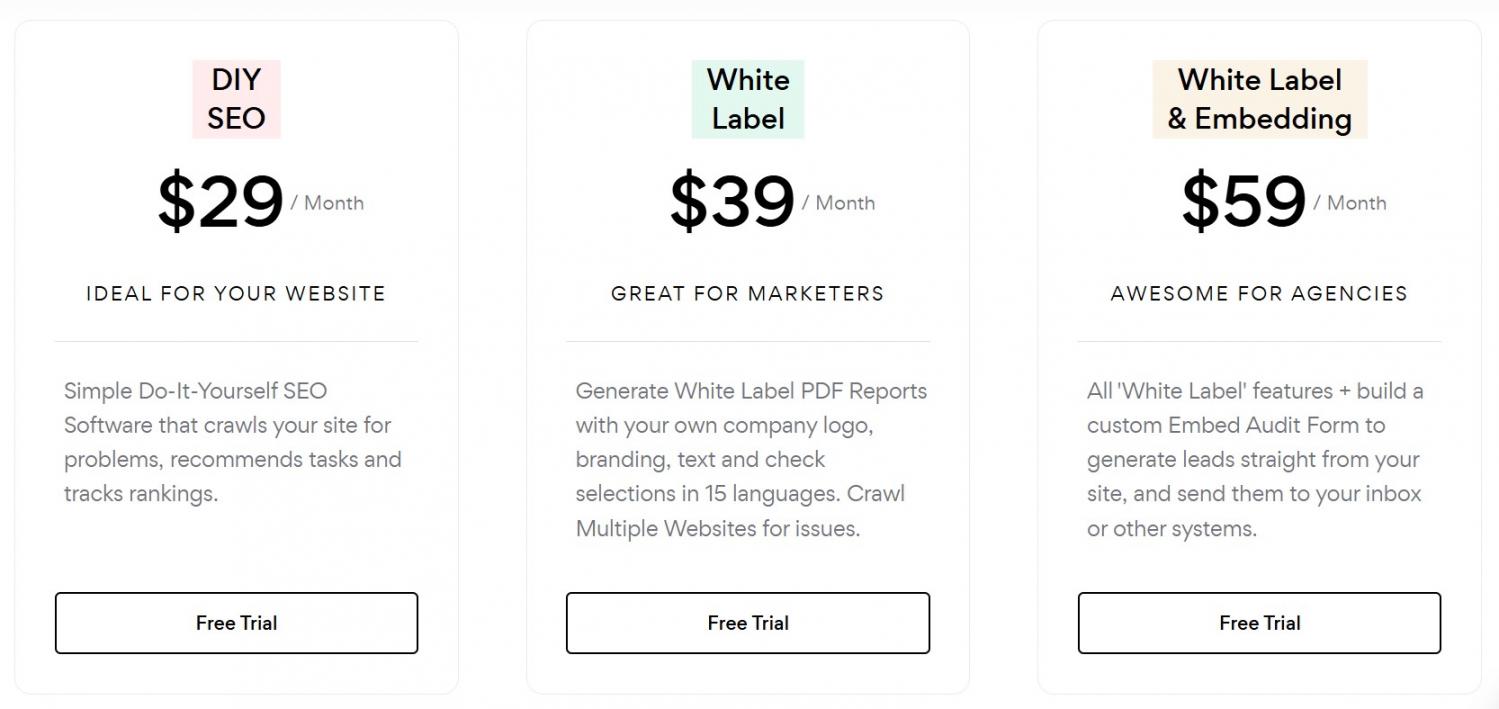 11 - SEOptimer Pricing