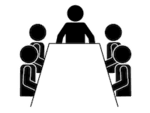 会議をする人達
